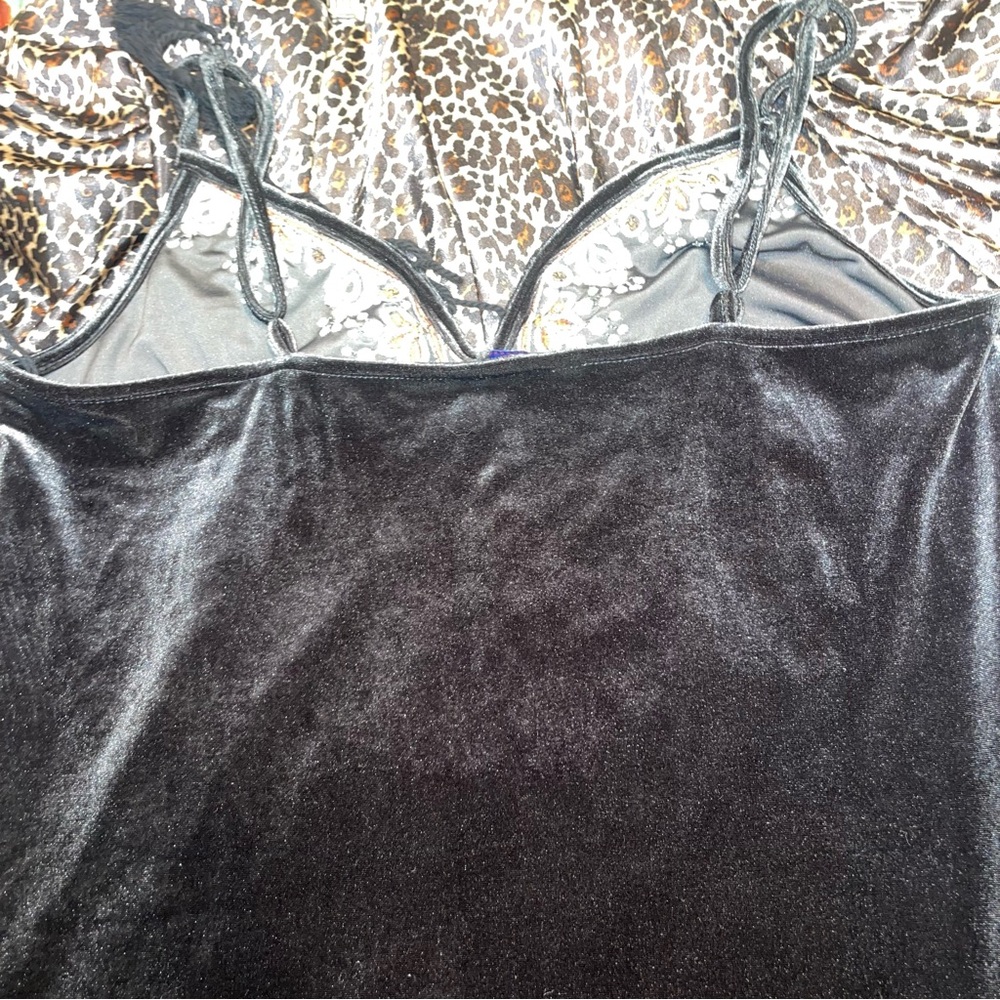 Aeropostale Crushed Velvet Black Dress - Picture 9 of 12